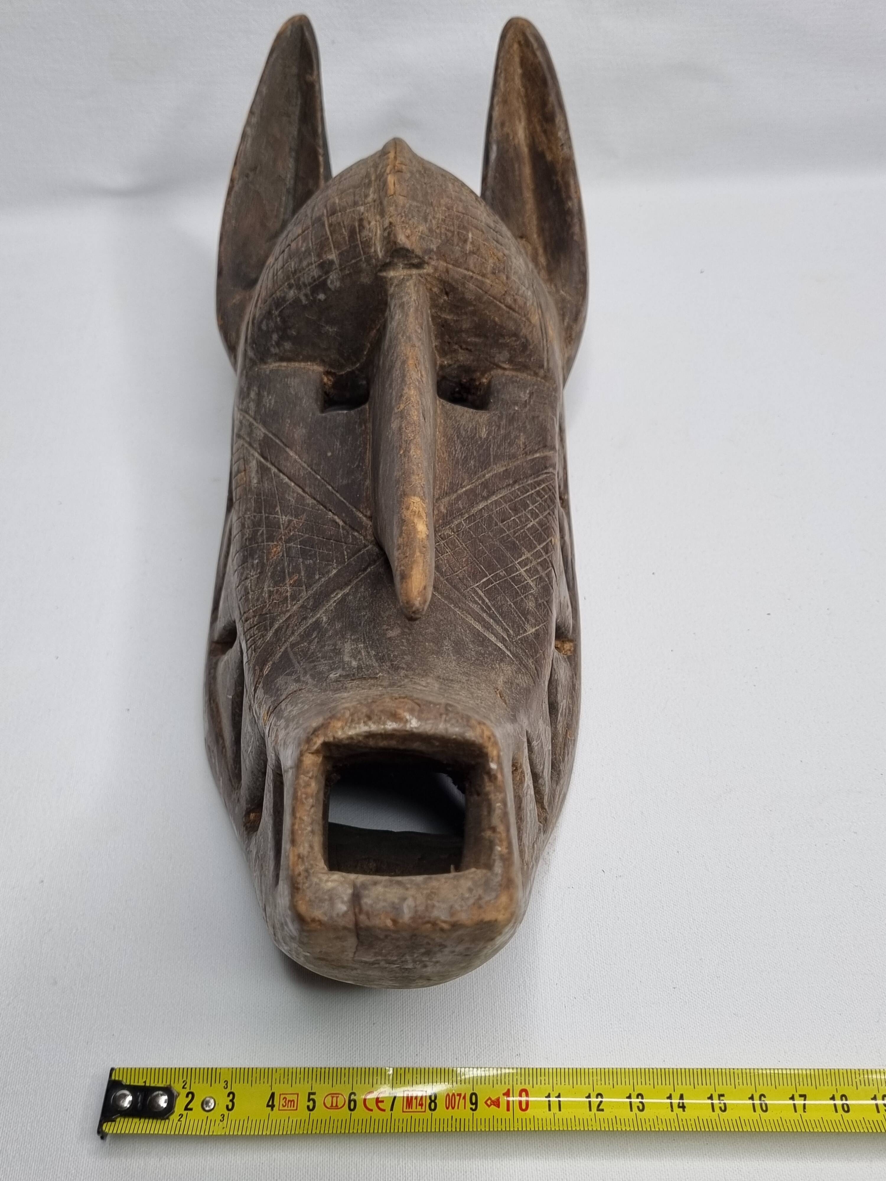 African Suruku mask from Koré, Bambara, Mali, mid-20th century