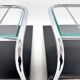 Pair of Art Deco Tubular Bedside Tables, Czechoslovakia