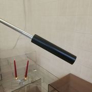 Lampadaire orbiter à balancier et contrepoids acier chromé sonnemans