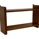 Vintage wooden wall shelve rack in pinewood minimalist design