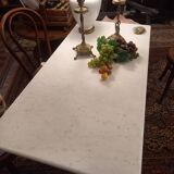 Rectangular Bistro Table, White Marble