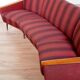 Rare Vintage Curved Teak Sofa 1950s / Deutschland Series Decor