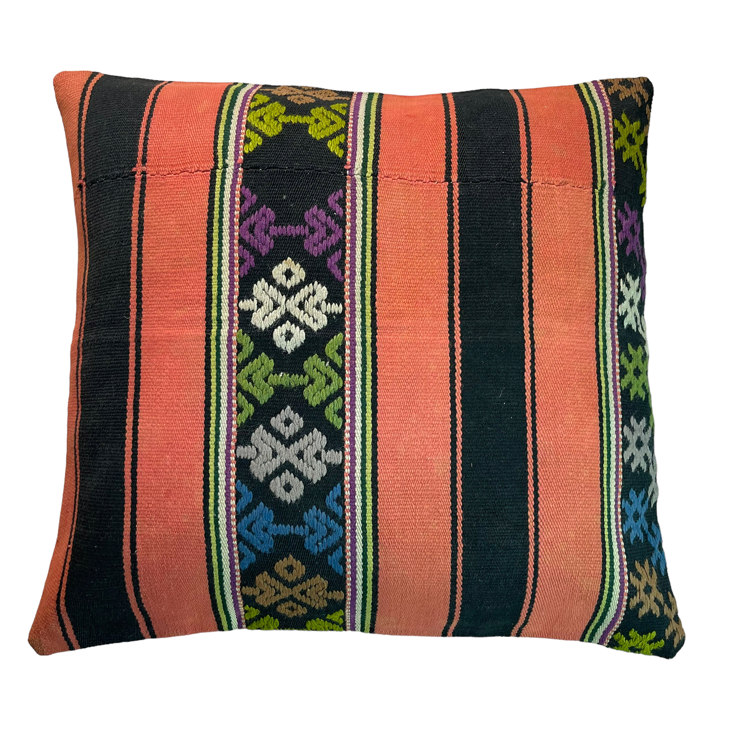 Vintage turkish kilim cushion cover
