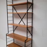 Bibliotheque string sur pieds années 50