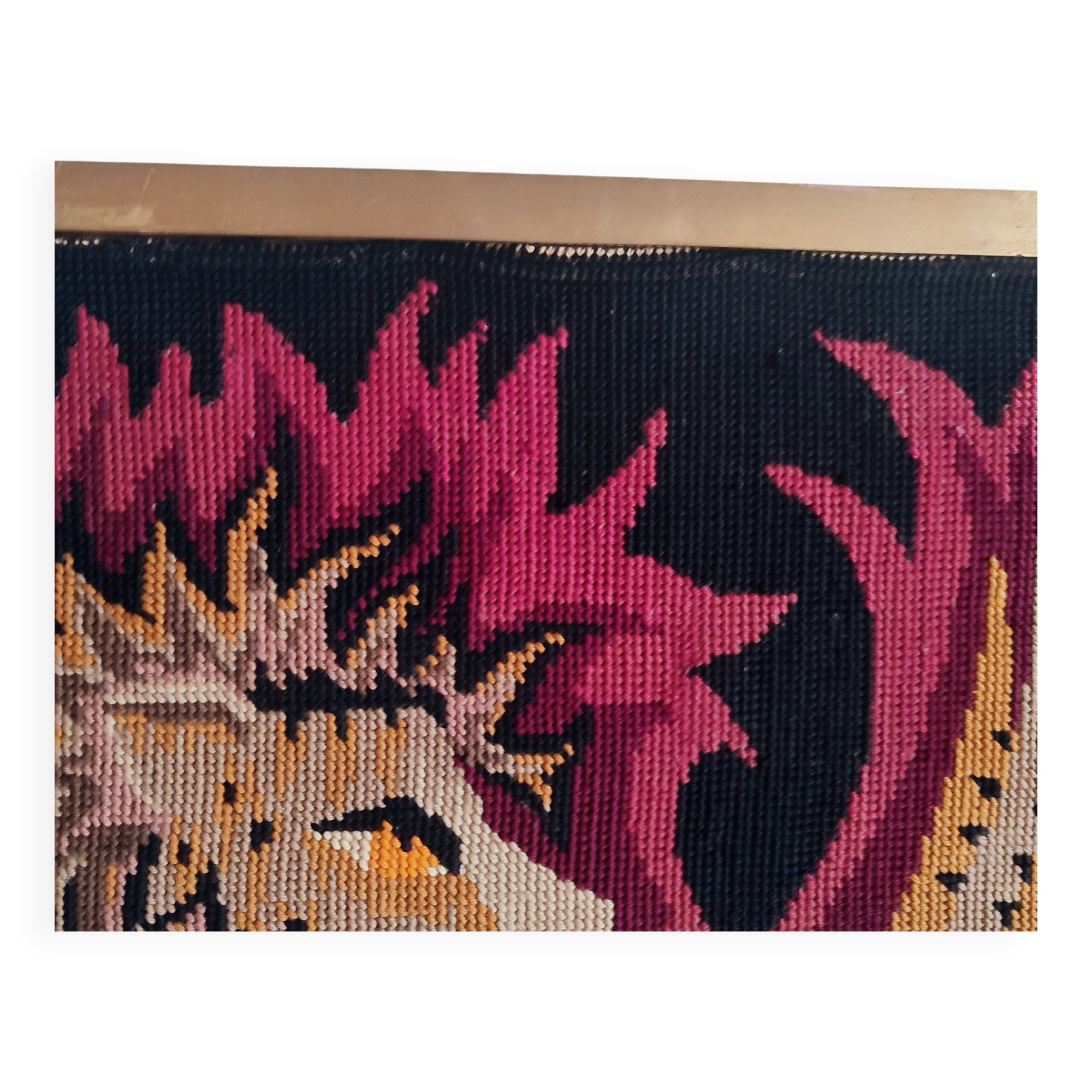 Tapisserie en coton lion ailé