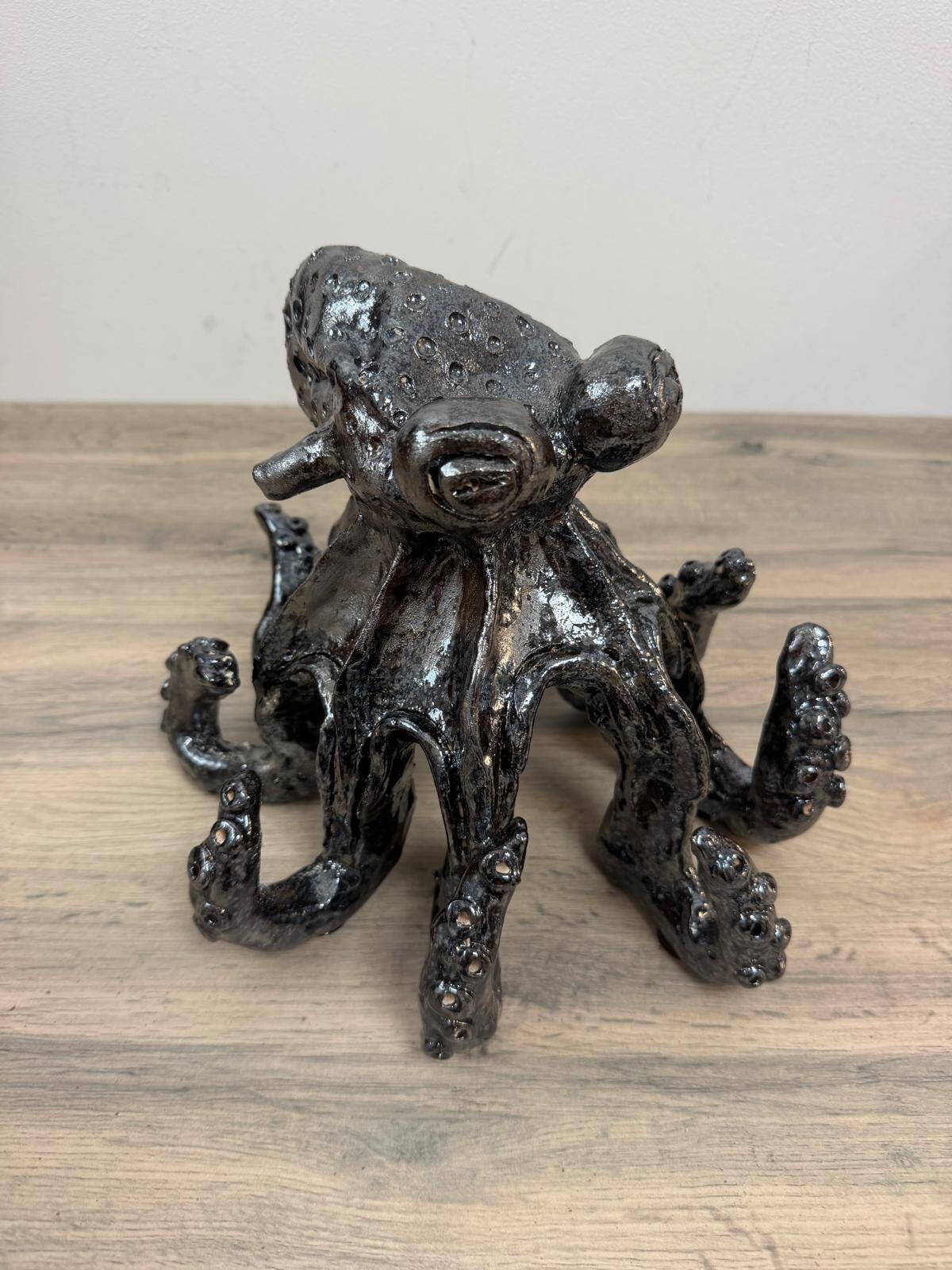 Octopus "Léonie" in glazed terracotta