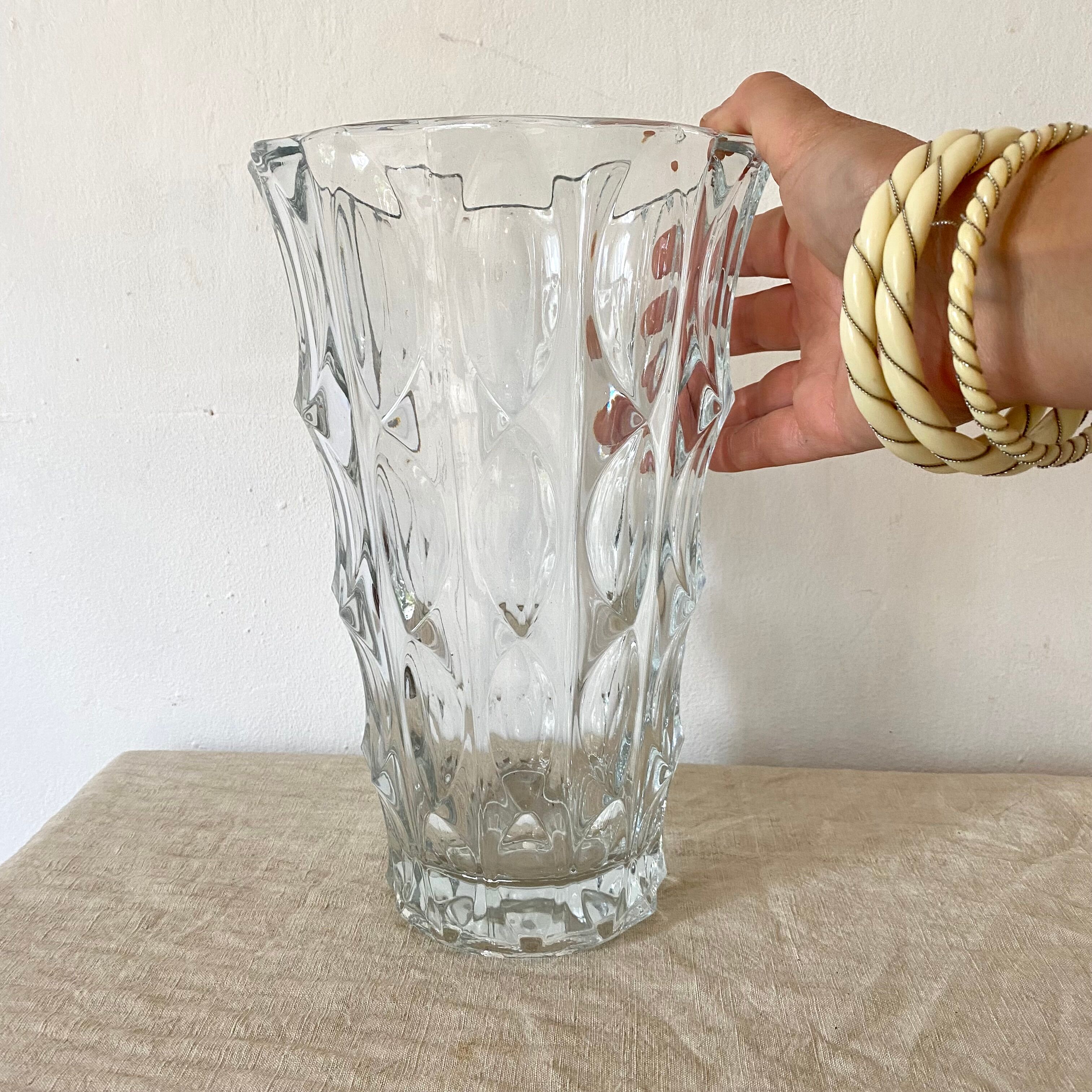 Vintage glass vase