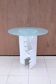 Eglantine Moreau ceramic and glass side table, France 1980
