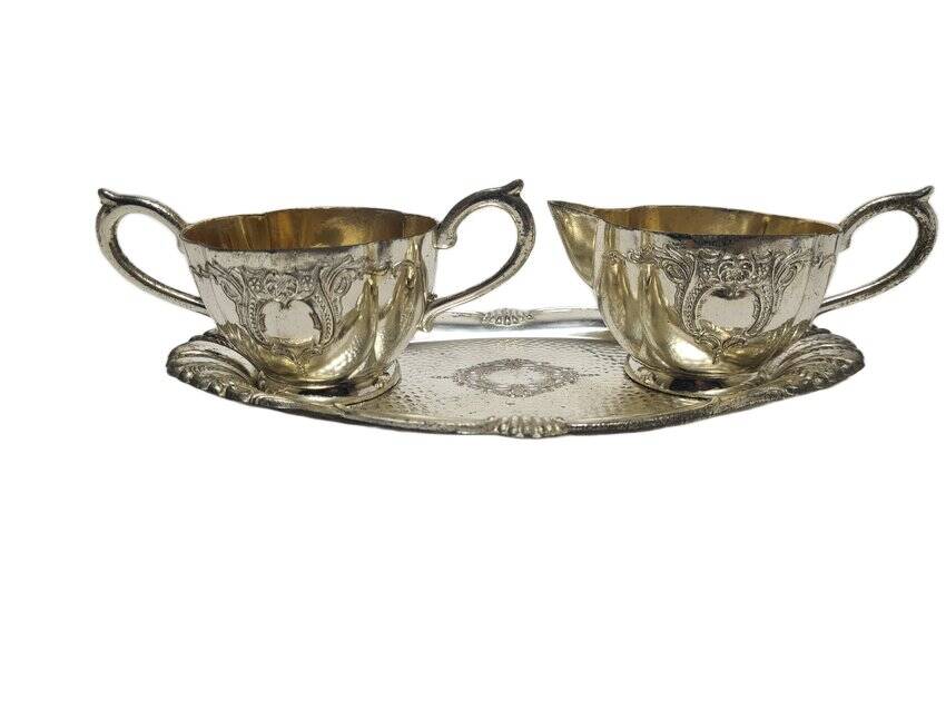 Pop art sugar bowl and milk jug, Sweden, 1960s, set of 3