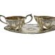 Pop art sugar bowl and milk jug, Sweden, 1960s, set of 3