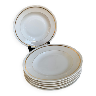 Set of Limoges soup plates