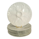 6 oyster plates in Pillivuyt porcelain