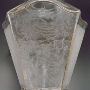 French Art Deco lampshade with floral decoration