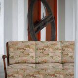 Svante Skogh, freestanding canapé in floral fabric, modern Swedish, 1940s