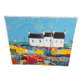 Oil on canvas Breton coast