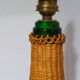 XL bottle lamp foot dressed in rattan 50s