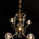 Lustre 4 lights bronze and crystal