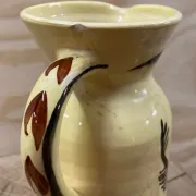 Vintage ceramic pitcher from Meyssac – Decorated with a prehistoric bull.