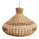 Wicker and rattan pendant light