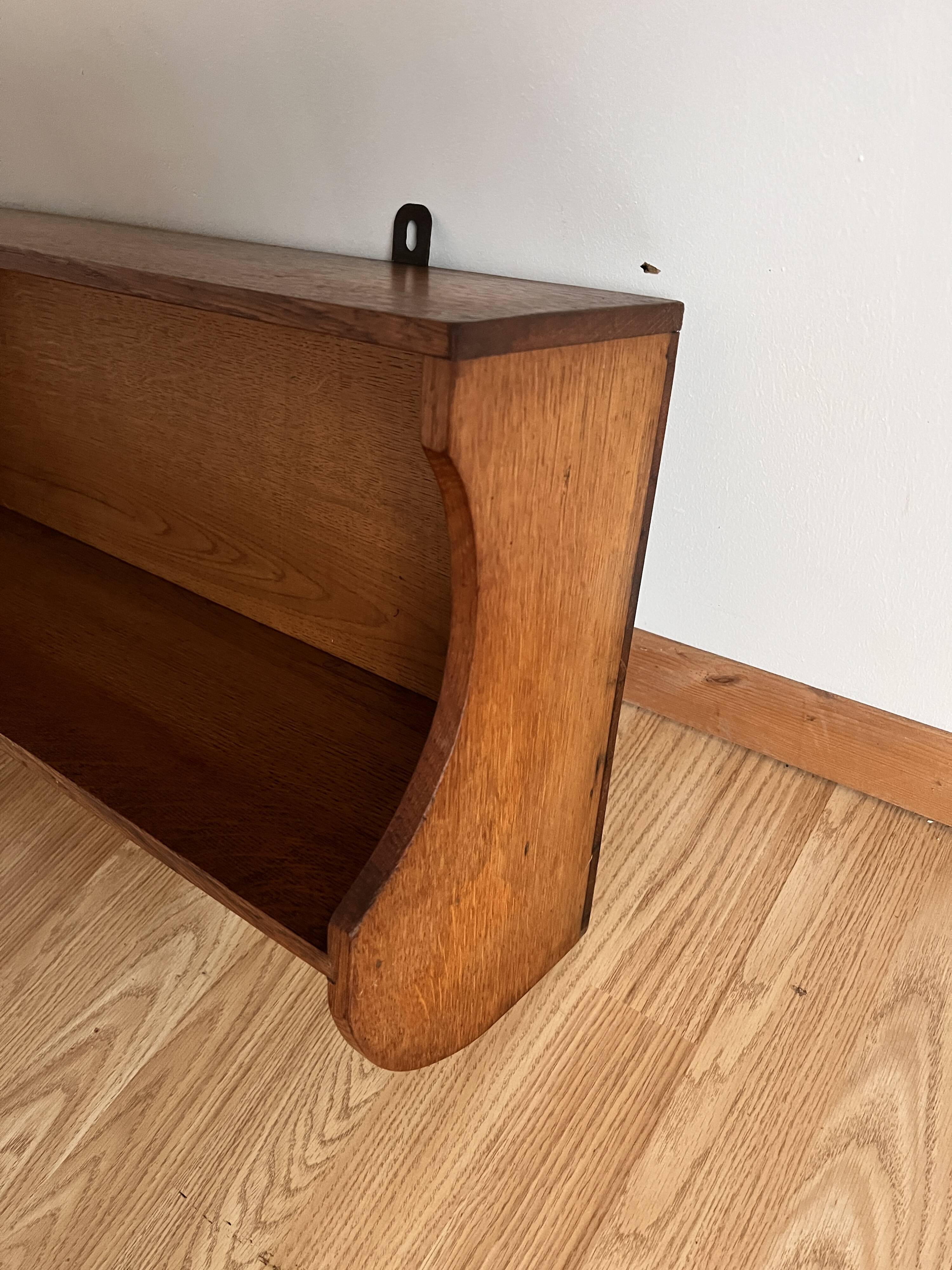 wooden wall shelf