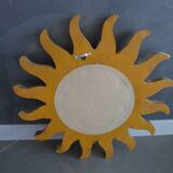 Golden sun mirror in resin from the 90s