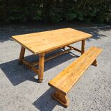 Brutalist table and bench