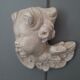 Plaster angel head bust