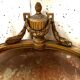 Louis XVI style console in gilded wood 20th century Veined green marble top