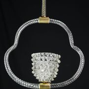 Extraordinary Clear Rostrato Murano Glass Chandelier by Barovier & Toso, 19