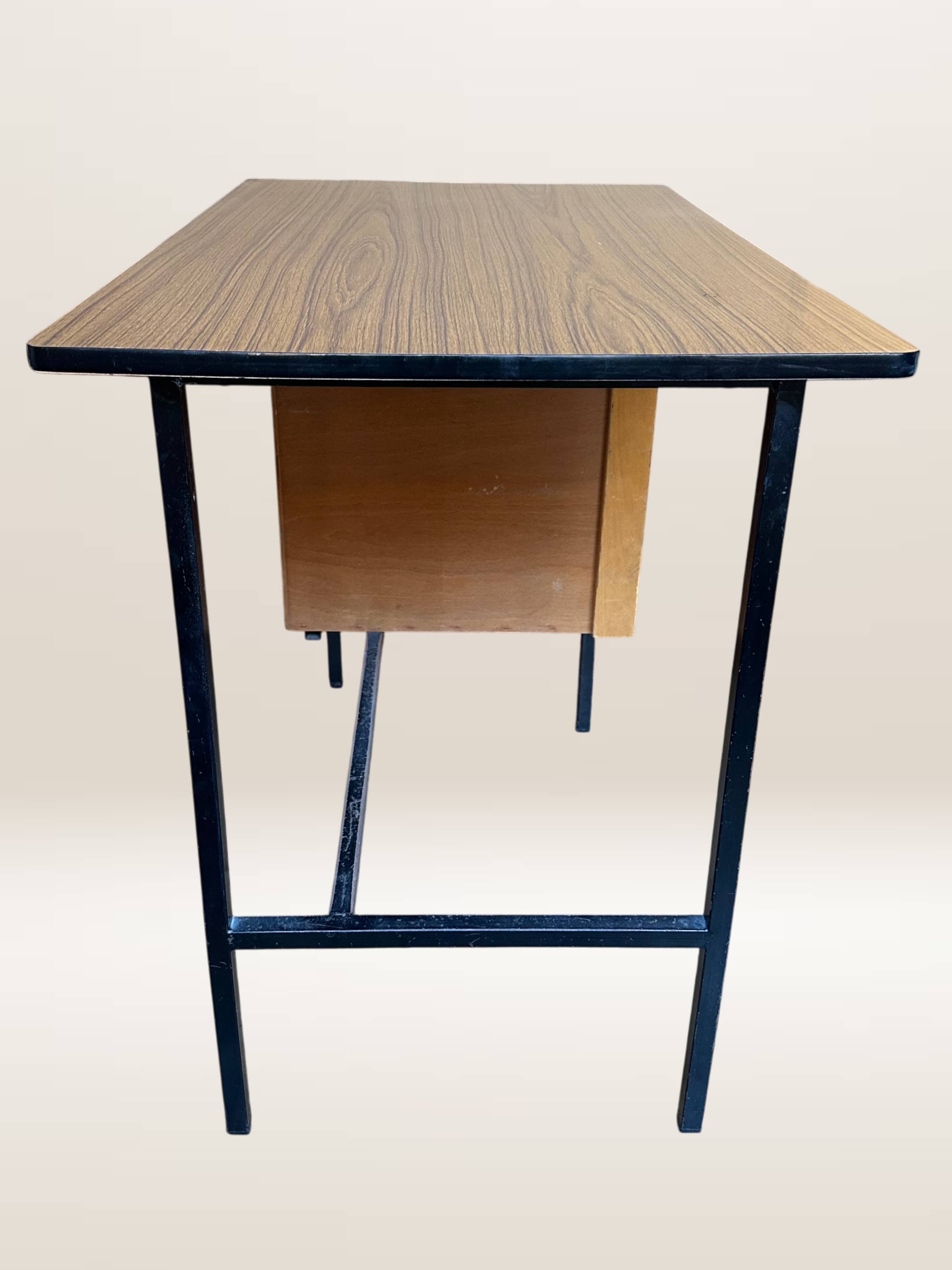 Metal and formica desk