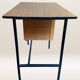 Bureau en métal, bois et formica