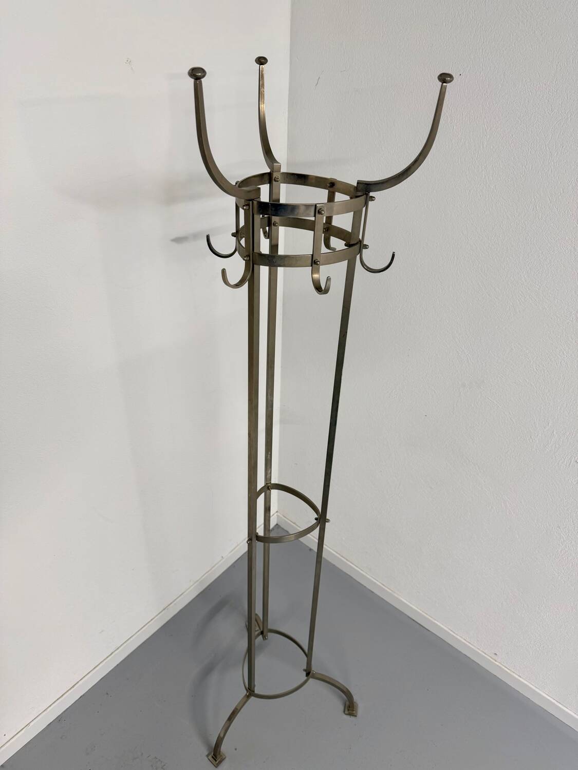 Coat rack Nymphenburg design by Otto Blümel for Classicon brass 80s