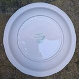 Set of 3 earthenware dishes from Sarreguemines, Riquewihr model.