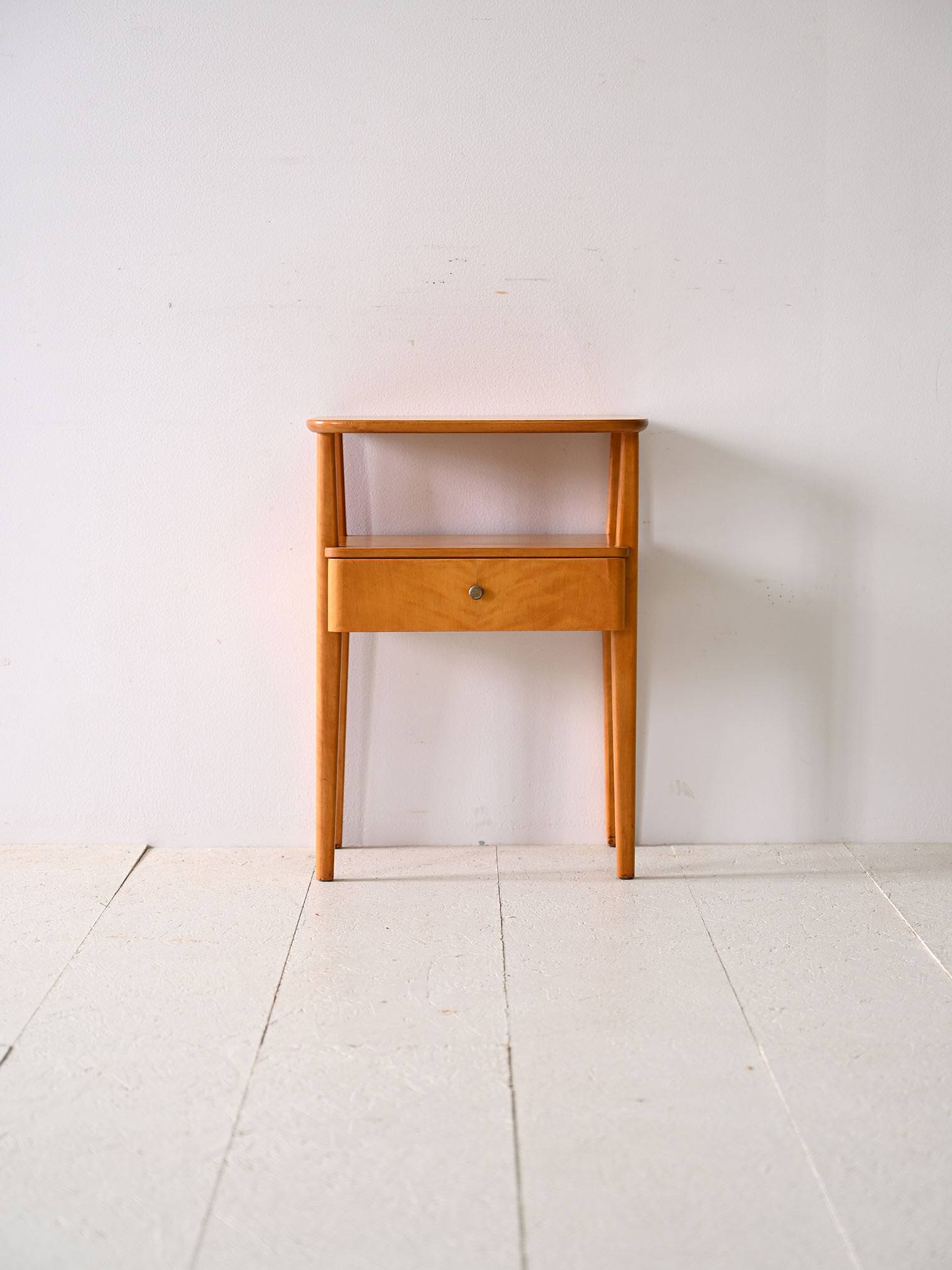 Bedside table with oak drawer
