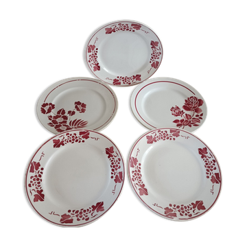 Set of five iron earth plates