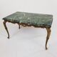 Table basse en marbre vert et bronze style Louis XV