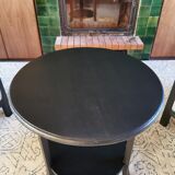 Round tripod art deco coffee table