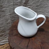Coffee set 5 cups with Mehun white porcelain milk pitcher (France)