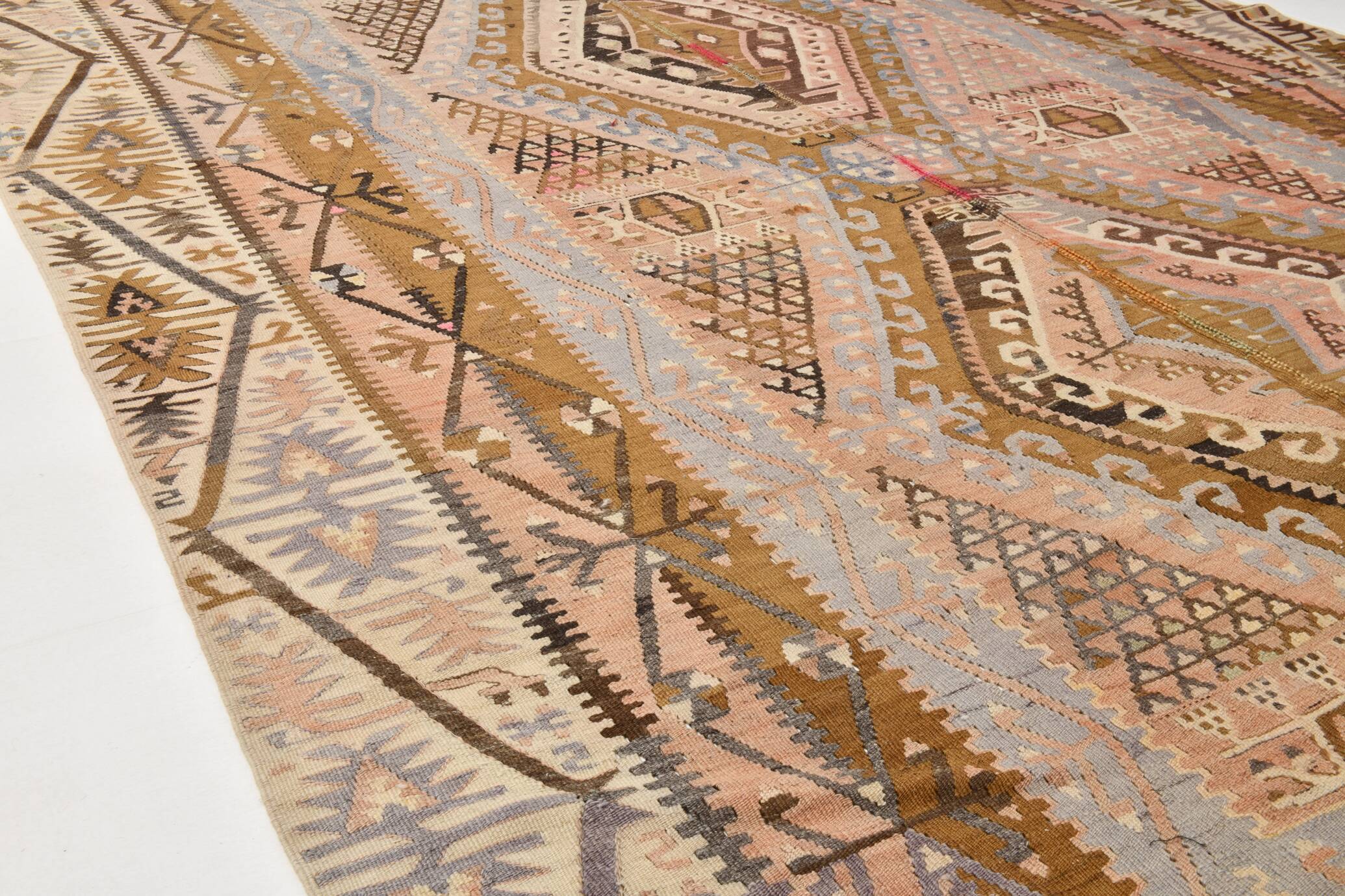 6x13 Handwoven Kilim Rug, 172x397Cm