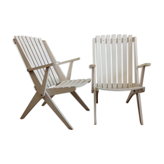 Pair of garden armchairs 59 years