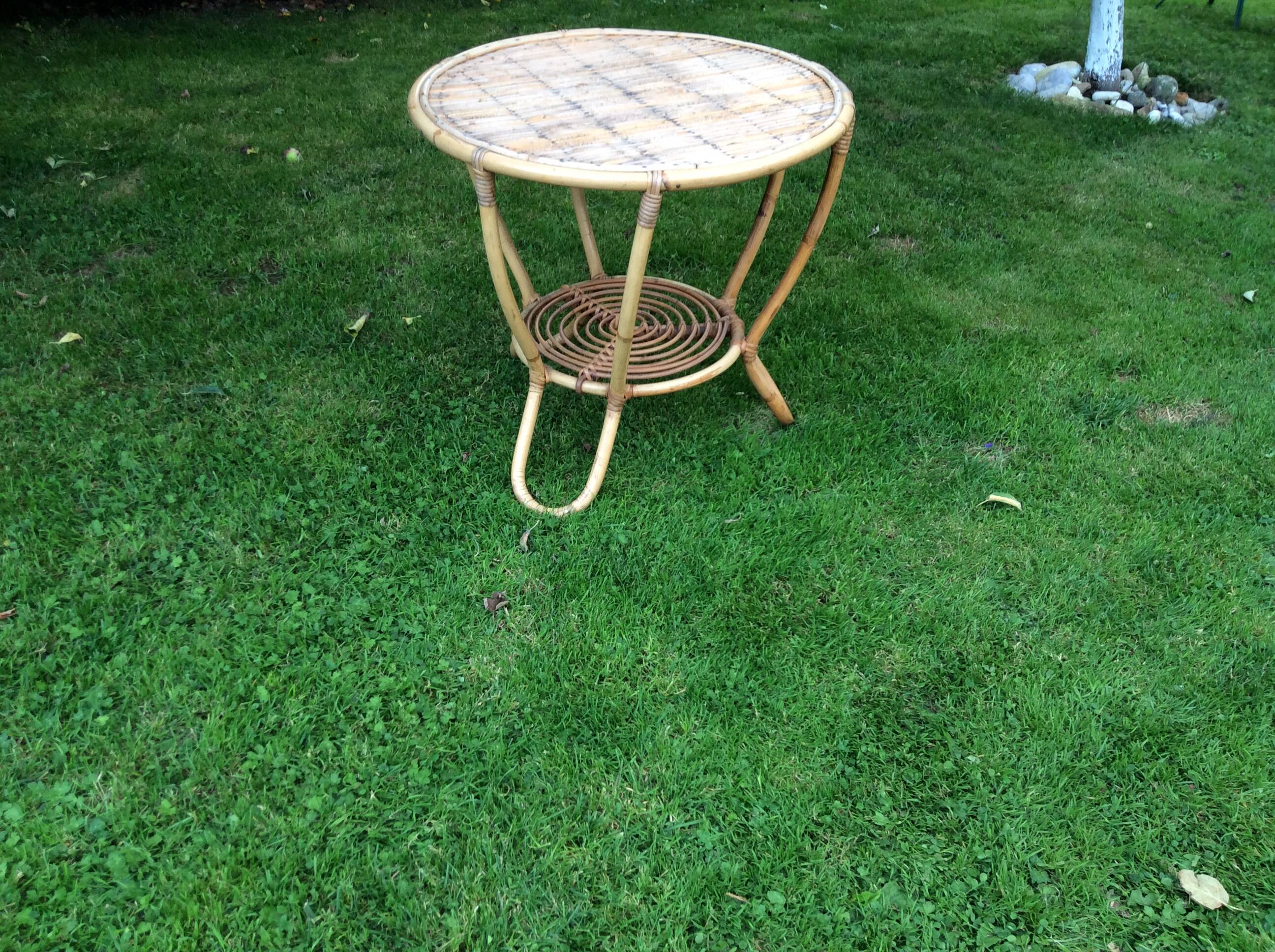 Rattan coffee table