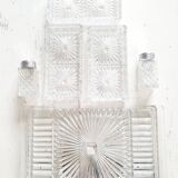 Set 6 pieces aperitif glass tray
