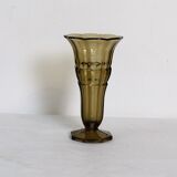 Smoked glass vase