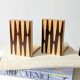 Pair of wooden bookends, Bauhaus style, 1950s