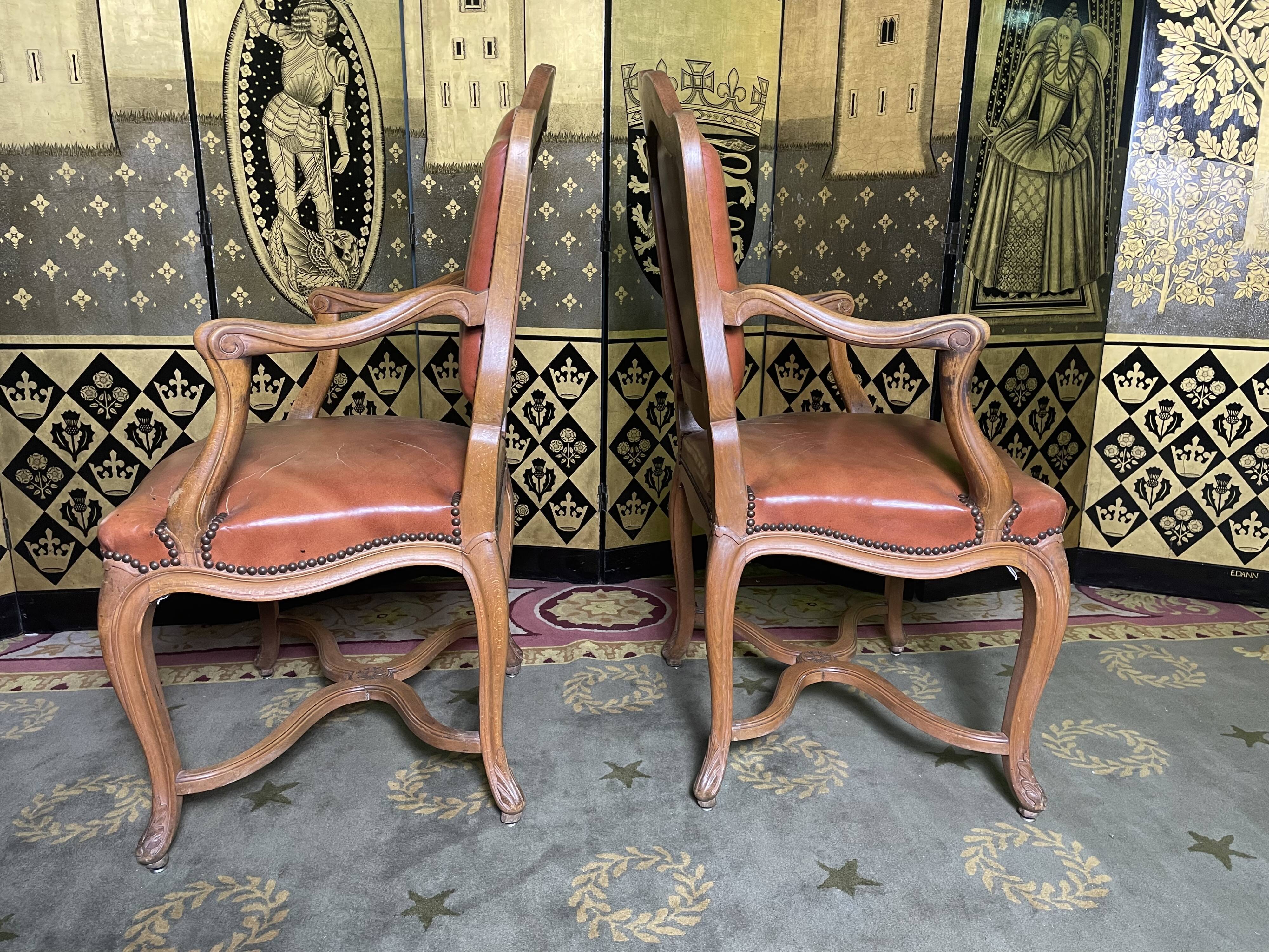 Pair of Louis XV convertible armchairs - Regency