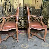 Pair of Louis XV convertible armchairs - Regency