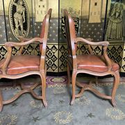 Pair of Louis XV convertible armchairs - Regency