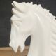 Pair of horse head bookends natural stone