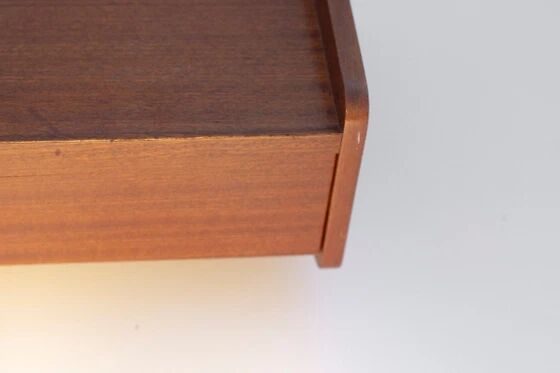Teak wall shelf bedside - Denmark 1960s