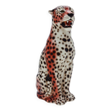 Pink Leopard Statue